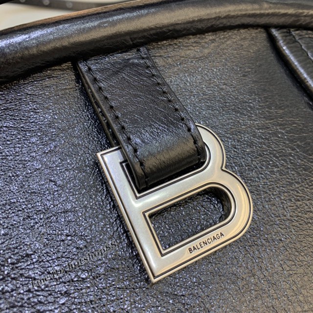 Balenciaga專櫃2022爆款鱷魚紋軟性牛皮手提肩背女包 巴黎世家Editor沙漏餃子包 fyj1164